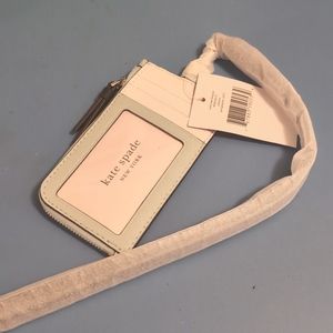 NWT Kate Spade Cameron Card Case Lanyard - Mint